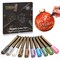 PANDAFLY Metallic Marker Pens, Set of 10 Medium Point Metallic Markers for Black Paper, Rock Painting, Scrapbooking Crafts, Card Making, Ceramics, DIY Photo Album